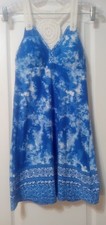 No Boundaries Blue Crochet‑Back Dress | Size XS | Boho NWT
