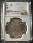 1881-S Morgan Dollar NGC MS67