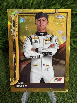 Mari Boya 2025 Topps Chrome  Sapphire Gold Refractor F3 Driver 02 /50