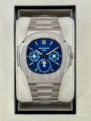 Patek Philippe Nautilus Perpetual Calendar 40mm 5740/1G-001 White Gold Blue