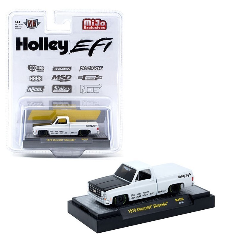 M2 Machines 1:64 1978 Chevrolet Silverado Holley Custom White