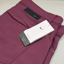 Nike Dri-FIT Repel Golf Pants Mens 34x32 Burgundy Slim Fit 5-Pocket DA3064-610