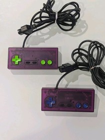 Transparent Clear Purple Nintendo NES Video Game Console NES-001 with UV LED