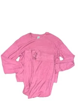 Honeydew Super Soft 2PC Rib Lounge Set Top & Bottom Size XL Brandy