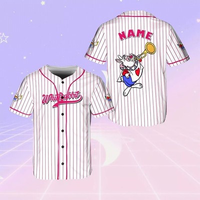 Personalized Alice In Wonderland Character White Rabbit 3D Baseball Jersey Shirt