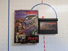 ALIEN VS PREDATOR Atari Jaguar Video Game with Box and 3 Overlays
