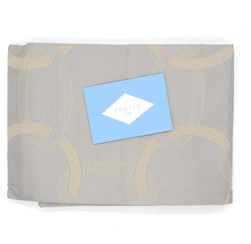 Frette Chains Arredo Standard pillow shams Grey / Camel set of two New - Picture 7 of 7