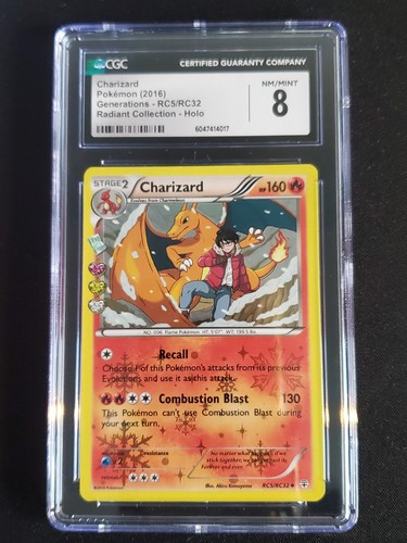 Charizard graded CGC 8 for sale on eBay