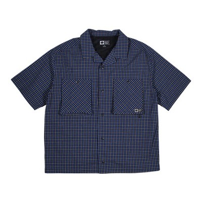 SALTY CREW FISHCAMP SHIRT MIDNIGHT NAVY MINI CHECKS
