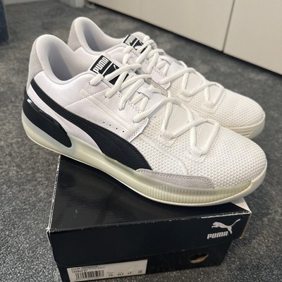 Size 11 - Puma Clyde Hardwood White/Black- NIB- # 193663 01