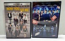 Now You See Me 1 2 DVD Lot Double Feature Action Adventure Mystery Tested