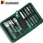 Professional Manicure Set Stainless Steel Nail Clippers Pedicure Kit Travel Case