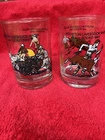 2 Houston Livestock Show Rodeo 1984 Set of 2 Glasses Coke McDonalds Vintage New
