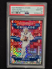 2024 Rookies & Stars Josh Allen Crusade-Red Plaid #CJan PSA 10