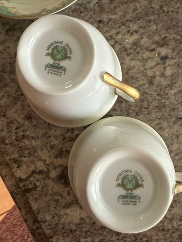 China Cup & Saucer Sets - VTG Set Of 2 - Nortike ‘Tiffany’ , Japan - Picture 5 of 10