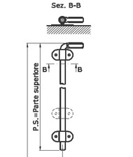 OMAD Spagnoletta SPAGNOLETTE parte superiore dx-sx con finale piatto col. NERO
