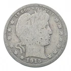 BETTER 1915-S Liberty Barber 90% Silver US Quarter *028