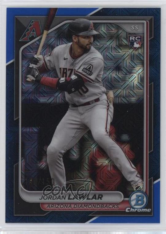 2024 Bowman Chrome Mega Box Blue Mojo Refractor /150 Jordan Lawlar #55 Rookie RC