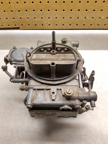 VTG Used Holley 600CFM Carb, List 1850-1, Date 3156, Vacuum Secondary, USA!!