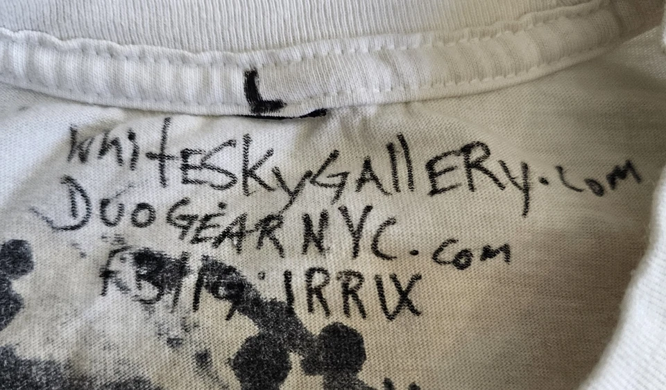 Camiseta Irrix Screen White Sky Gallery Duo Gear NYC única en su clase talla L Foto 3 de 4