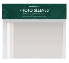 4x6 Photo Sleeves (200 Count) - Crystal Clear Archival Plastic Sleeves with S...