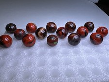 159 Lot of 15 DAS marbles Silver And Green Adventurine. .675-.755 Flawed