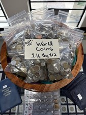 World/Foreign Coins Mixed Bulk Lot 1 lb Bag per Order