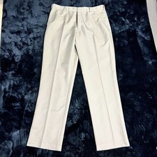 Nike Golf Dri Fit Chino Pants Mens 34x34 Beige High Rise Swoosh Performance Golf