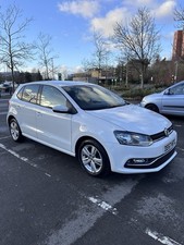 2017 Vw Polo 1.2 Match Edition Petrol Manual 5 Door Hatchback White 55k Miles