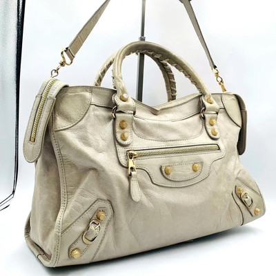#ad Balenciaga The CITY 2way Shoulder Bag Handbag Leather vintage archive Used JP