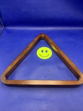   Heavy Duty Billiards 8 Ball Wooden Pool Balls Rack Triangle Holder - Cherry