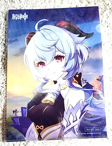 APEX Genshin Impact Ganyu Frostdew Trail Folder Video Game Anime Manga PK of 2
