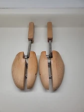 Vintage Shoe Keeper No 5 LARGE Mohawk Rochester NY Shoe Tree Co. Split Toe Pair