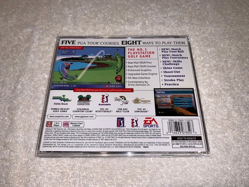 PGA Tour 98 (Sony PlayStation 1, 1997) PS1 Black Label Complete Excellent! - Picture 3 of 4