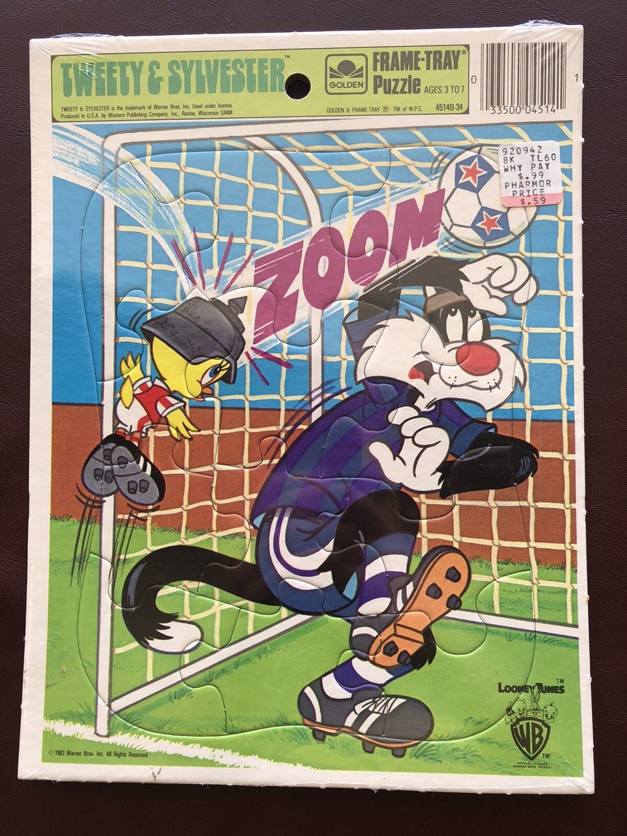 NEW Vintage 1983 Warner Looney Tunes Tweety & Sylvester Soccer 12