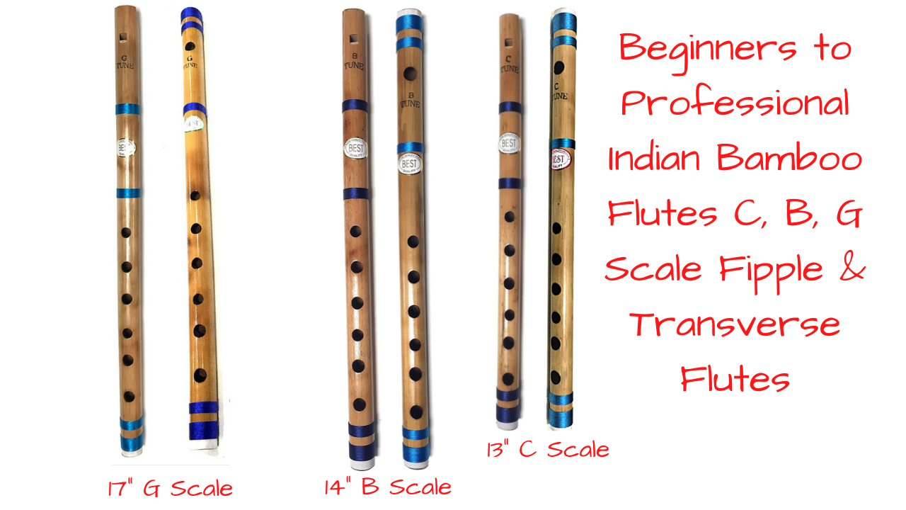Beginners to Professional Indian Bamboo Flutes Bansuri Murli Select