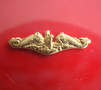 USN US NAVY SHIP SHORE SUBMARINE WARFARE MESS DRESS MINI QUALIFICATION BADGE G