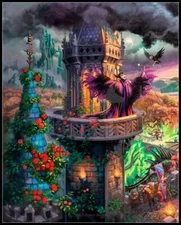 Maleficent - Chart Counted Cross Stitch Patterns Needlework DIY DMC Color   