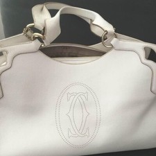 Borsone Cartier vintage colore bianco mai usato