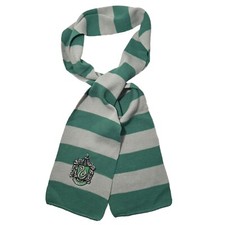 NEW Scarf 65  Harry Potter Slytherin Stripe Green Gray