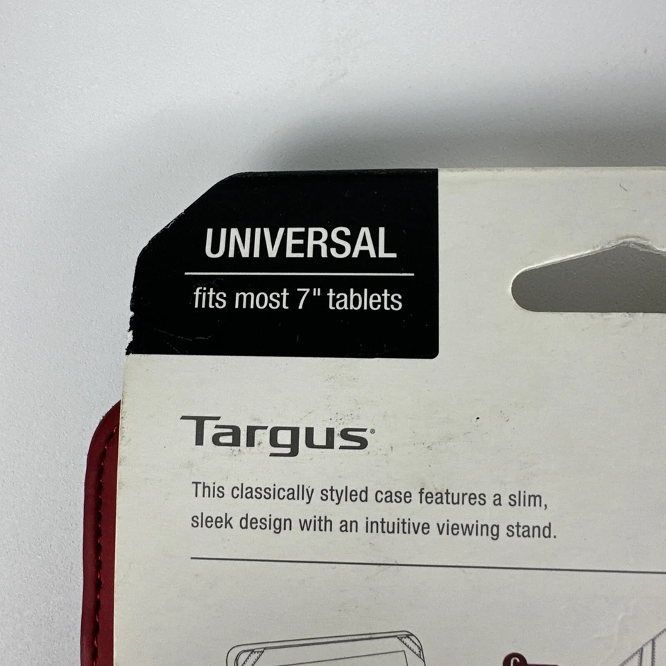 Kickstand Case with Stand Targus Universal Fits Most 7" Tablets Red NEW - Image 4 of 4