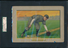 1910-13 T3 TURKEY RED CABINETS #16 JOHNNY EVERS CHECKLIST BACK SGC 1 HOF CUBS