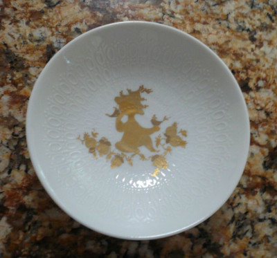 Rosenthal Studio Linie Romanze Romance Primavera 5'' Bowl Gold White Wiinblad
