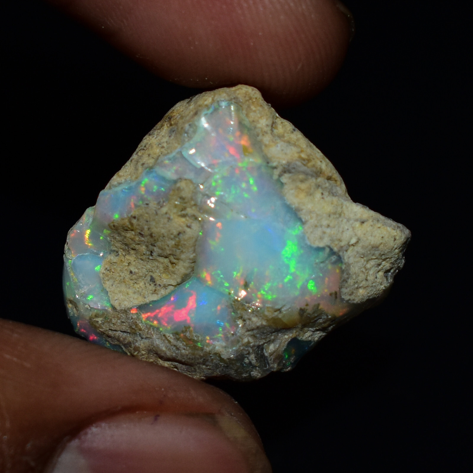 Natural Opal Rough 11.65  Cts Dry Ethiopian Opal Rough, Welo Opal Raw Fire Opal