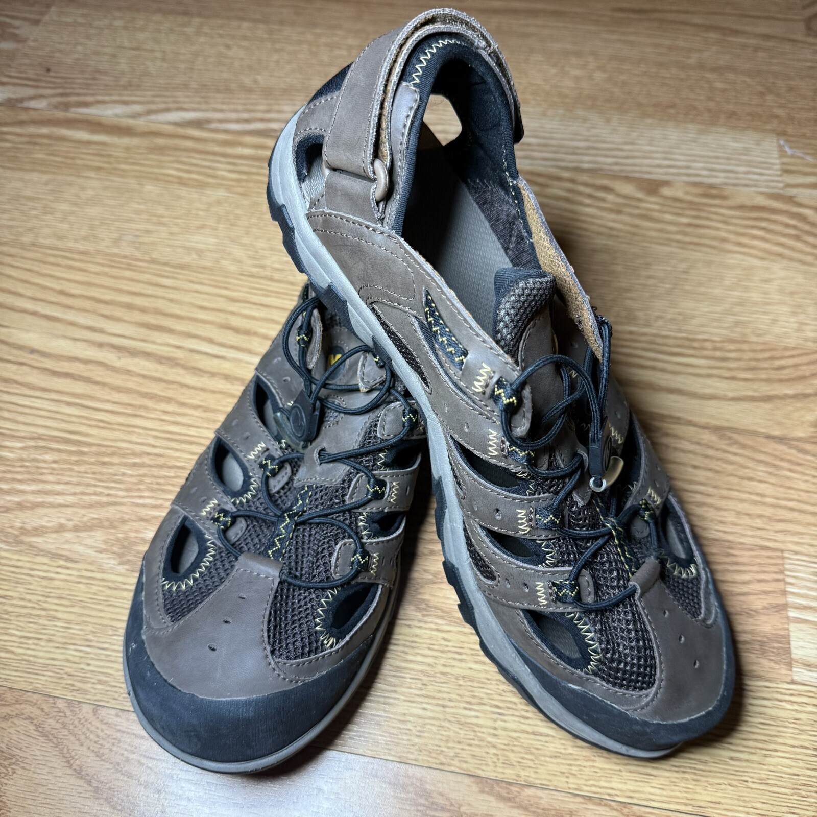 Merrell Sandali Sportivi Uomo Portage Web Marrone Regolabile Pelle Coulisse 12