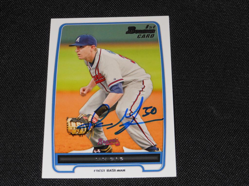 Atlanta Braves Ian Gac Signed 2012 Bowman Autograph Card #BP76  TOUGH  113