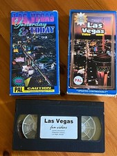 lLas Vegas   and Las vegas yesterday and today 2 x VHS Videos  Pre Owned RARE