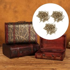 Copper Alloy Decorative Nails for Wood Furniture Gift Boxes 2.5x10mm Set of 30