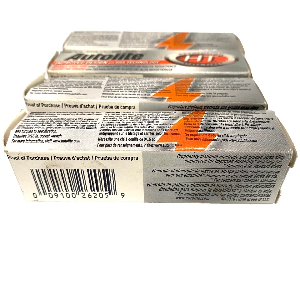 Paquete de 4 bujías Autolite High Thread Pro HT15, NUEVAS EN CAJA, NUEVAS Foto 2 de 4