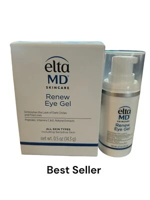 EltaMD ELTA MD Renew Eye Gel Daily Eye Therapy - 0.5 Oz / 15 mL Exp3/27 New